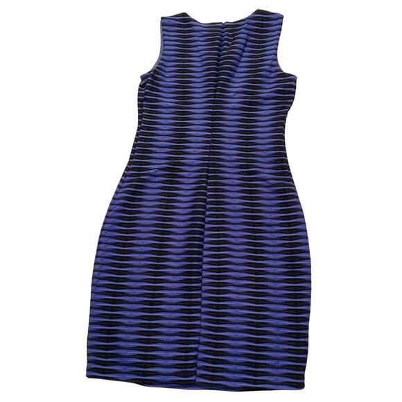 CALVIN KLEIN Womens Gorgeous Cobalt Blue & Black Sheath Dress Small Business - Picture 10 of 11